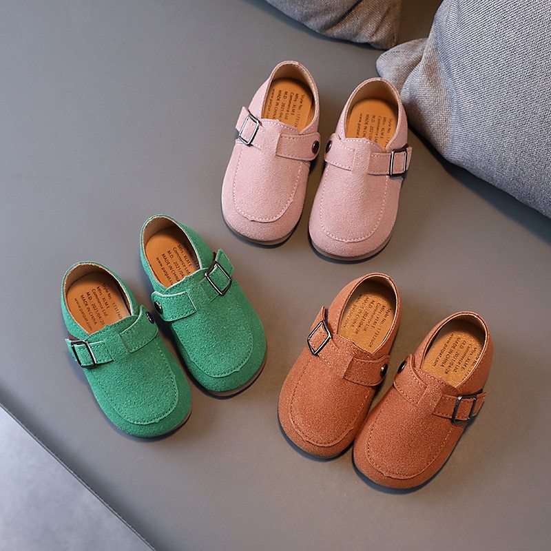 Children's Velcro Shallow Beanie Shoes Girls Daily Western Style Princess Shoes