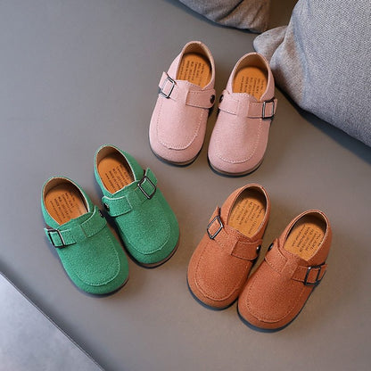 Children's Velcro Shallow Beanie Shoes Girls Daily Western Style Princess Shoes