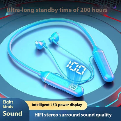 Neck Hanging Large Power G09 Digital Display Wireless Bluetooth Headset