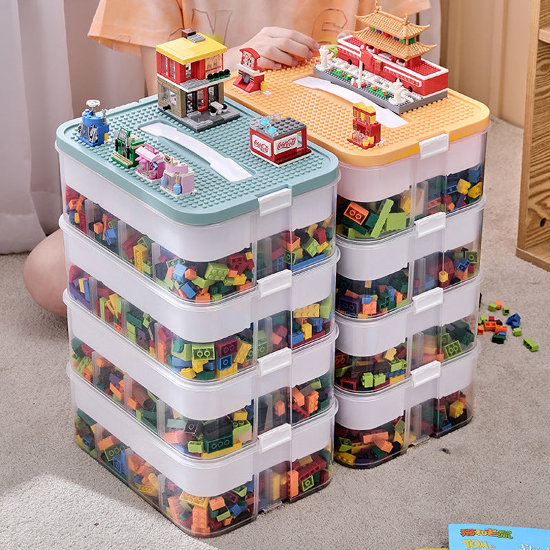 Children's Building Block Toy Parts Classification Storage Box