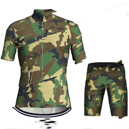 Short Sleeve Bib Cycling Suit Summer Road