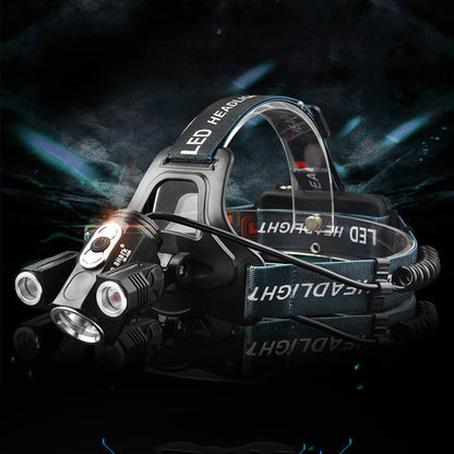 Outdoor Head-mounted USB Rechargeable Flashlight