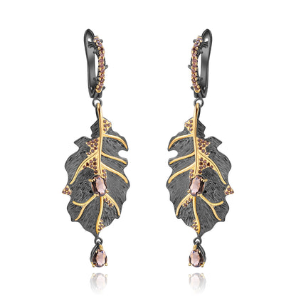 Personalized Design 925 Silver Natural Colored Gems Necklace Earrings