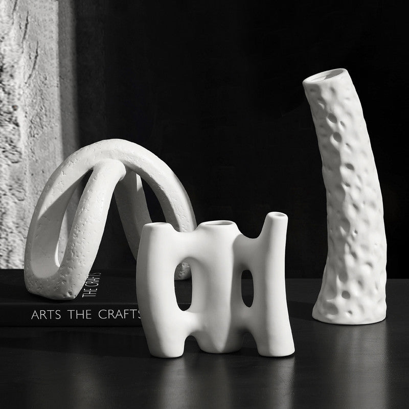 Simple Modern Creative Ceramic Vase Decoration Living Room Flower Arrangement