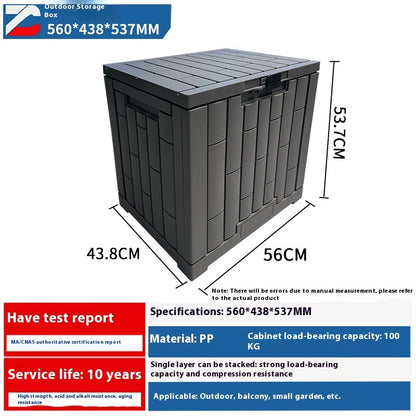 Plastic Waterproof Storage Box Garden Outdoor