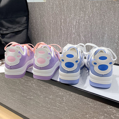 Student Sports Shoes Female Japanese All-match Girl Purple Powder