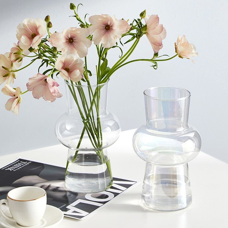 Wind Lantern Creative Glass Vase Decoration Living Room Vase Insertion