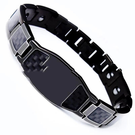 Carbon Fiber Titanium Steel Bracelet Magnet