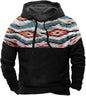 Native buffalo Printed winter Hoodie Men's fashion