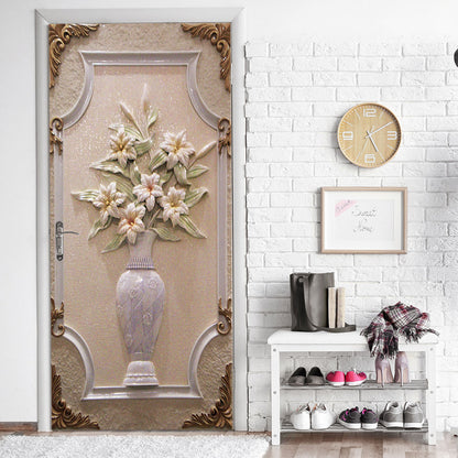 Plant Flower Creative 3d Three-dimensional Door Sticker