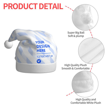 Create Your Own Lightweight Warm Plush Party Decor Santa Hat