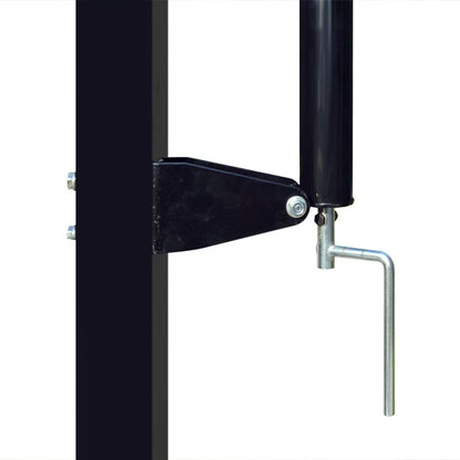 Outdoor Buried Hand-operated Height Adjustable Basketball Stand for Backyard Play
