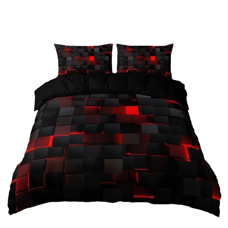 Abstract Grid Series Quilt Cover Digital Printing Bedding