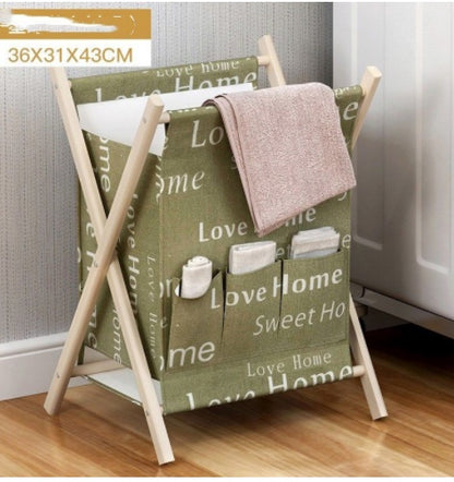 Folding Cloth Bag Frame Dirty Clothes Storage Box