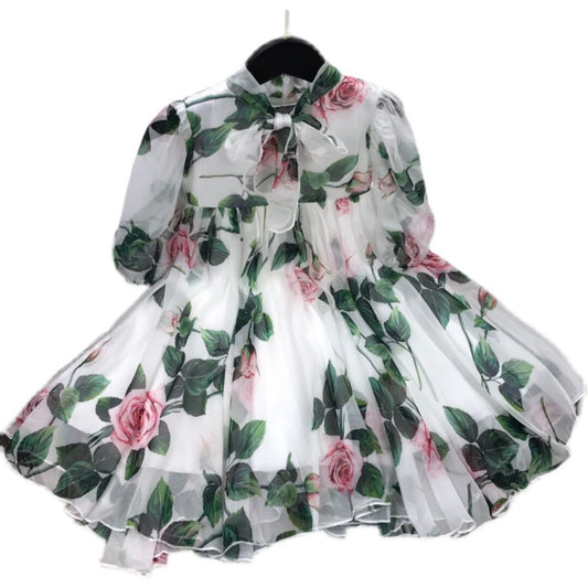High End Children''s Customized Spring And Summer  Dress