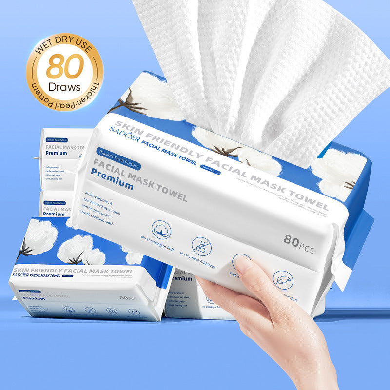 Skin-friendly Mask Towel 80 Pumping Daily Tools Makeup Remover Face Cloth
