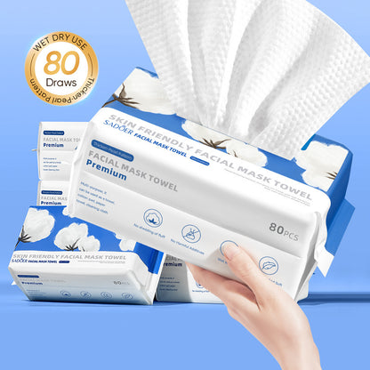 Skin-friendly Mask Towel 80 Pumping Daily Tools Makeup Remover Face Cloth