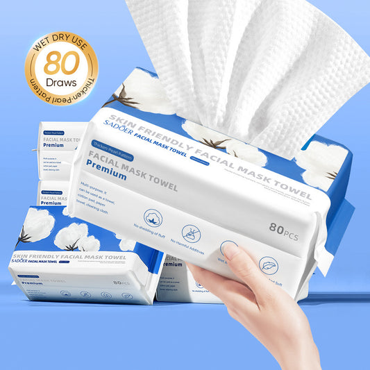 Skin-friendly Mask Towel 80 Pumping Daily Tools Makeup Remover Face Cloth
