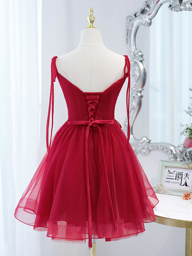 Wine Red Dress Slimming Annual Meeting Niche Light Luxury Wedding