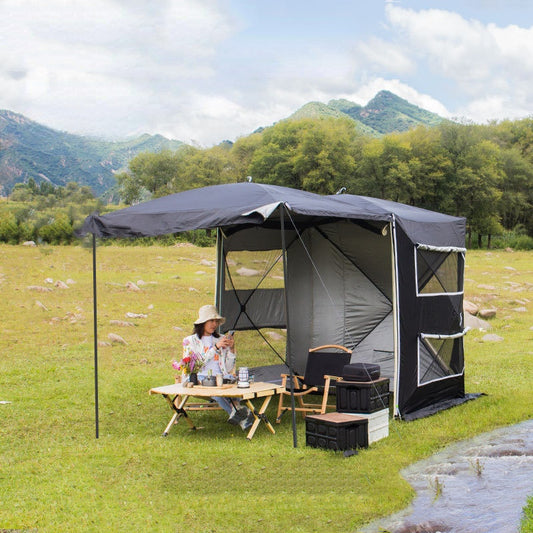 Rear Extension Tent Canopy Portable Multi-function