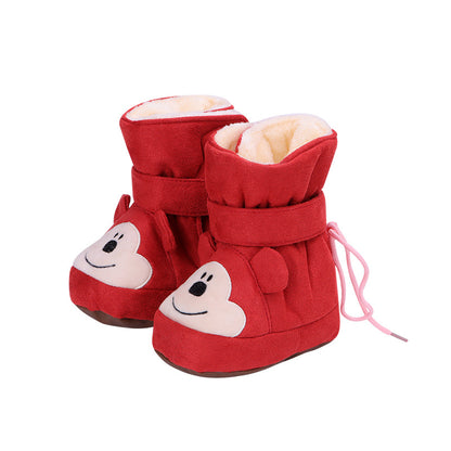 Middle Insulated Shoes With Plush To Prevent Hair Falling
