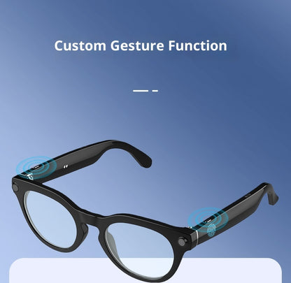 HeyCyan Onyx Black AI Smart Glasses | 8MP Anti-Shake 2K Video Recording, Real-Time Translation & Object Recognition