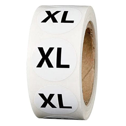 S M L XL Size Clothes Hat Size Sticker Sticker