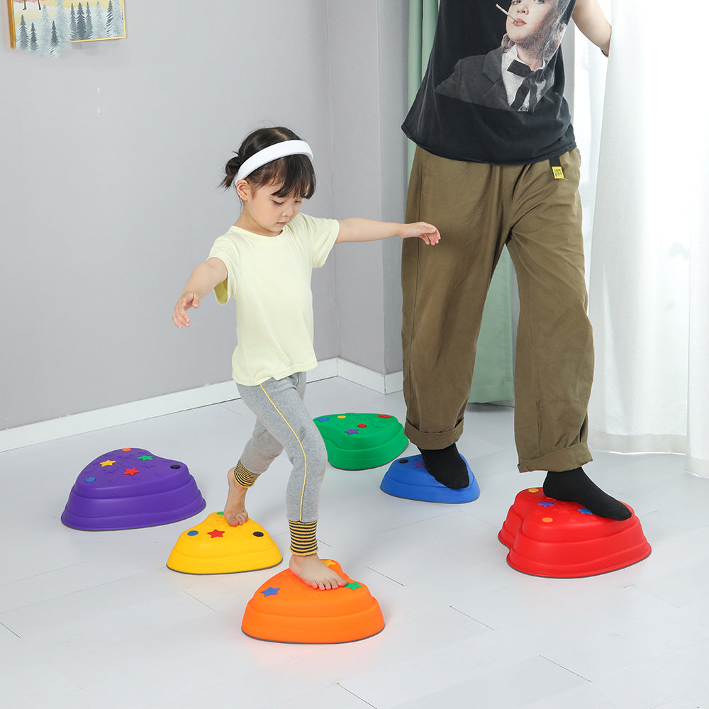Children's Sensory Integration Training Plastic River Stone