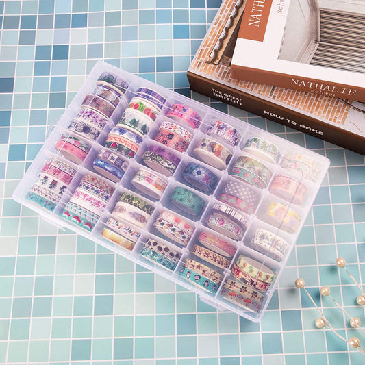 Cross-border 36 Grid Plastic Storage Box Craft Beads