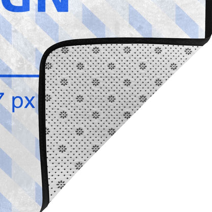 63x48in Flannel Absorbent Non-slip Floor Mat