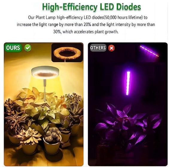 Timing Dimming Succulent Bonsai Plant Grow Light