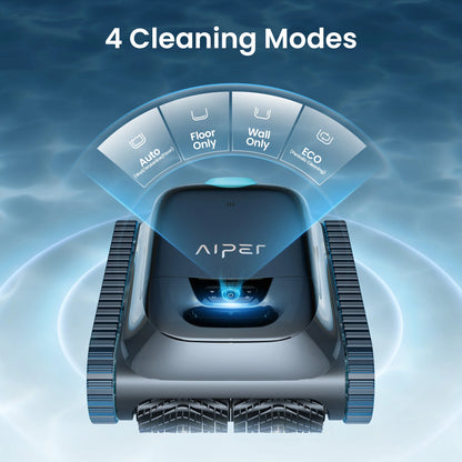(2026 Upgrade) Aiper Scuba S1 Robotic Pool Cleaner, Weekly Custom Cleaning Plan, 270 Min Runtime, Over-the-Waterline Scrubbing, Smarter Navigation with 11 High-Precision Sensors, App Support,Refurbished