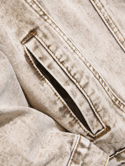 High Quality Custom Women's Denim Jacket Pakistan Manufacturer Autumn Winter Knitted Washed Cotton Button Closure OEM Vintage