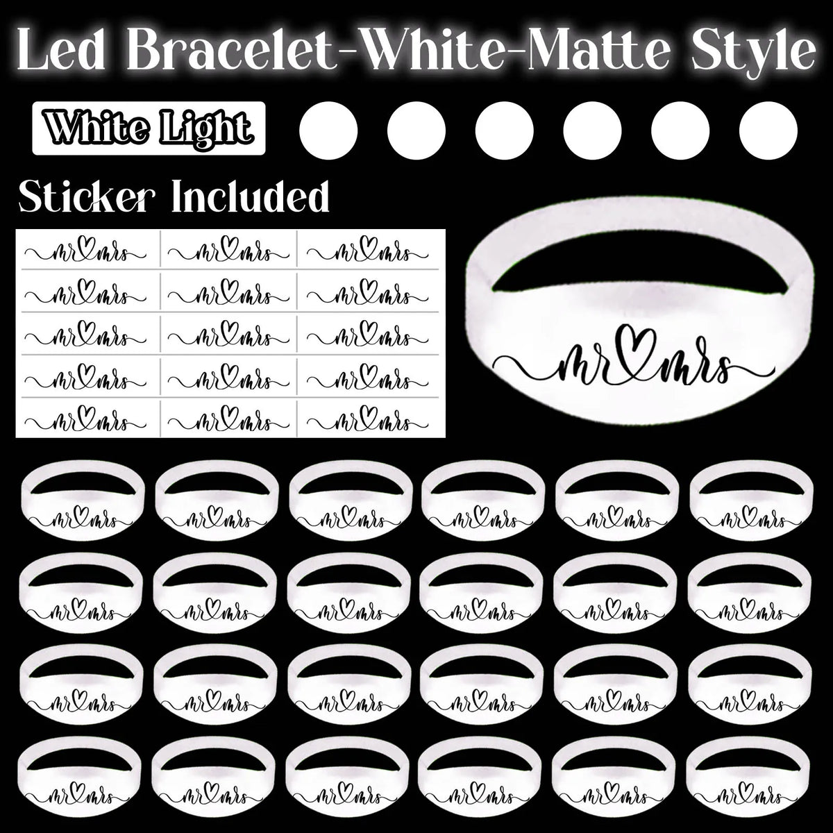 20-200Pcs Music & Sound Activated LED Bracelet Light up Bracelet Glow in the Dark Bracelets Wedding Party Accessories for Guests