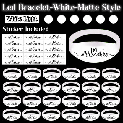 20-200Pcs Music & Sound Activated LED Bracelet Light up Bracelet Glow in the Dark Bracelets Wedding Party Accessories for Guests