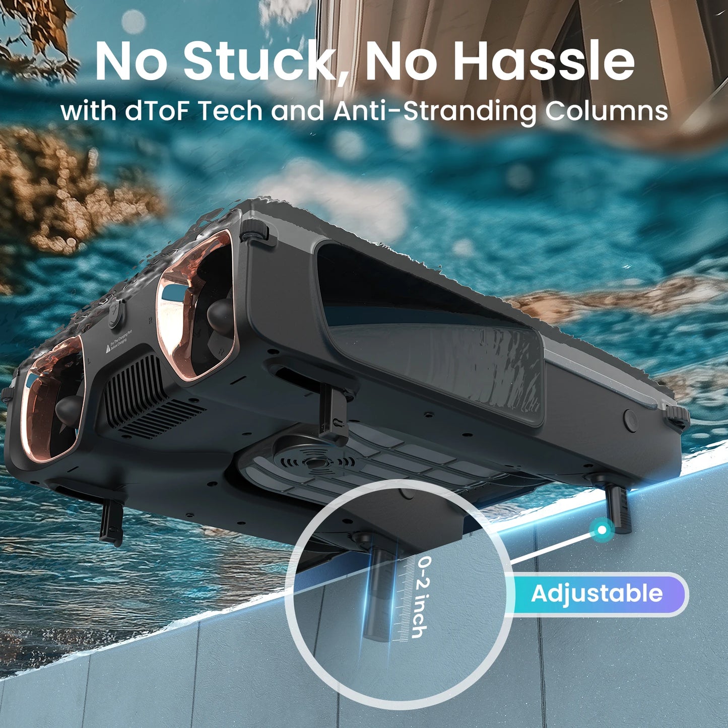 AIPER EcoSurfer S2 Solar Pool Skimmer Robot 24/7 Continuous Cleaning, Gray | App Support, Dual Charging Modes, Smart Obstacle Avoidance, 150-um Filtration, OTA Upgrade, Leak-Proof Baffle, Edge Cleaning,Refurbished