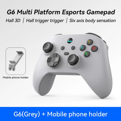 G6 Mobile Game Controller For Switch/IOS/Andriod/PC Support Streaming media/cloud Game Mobile Phone GamePad Hall effect joystick