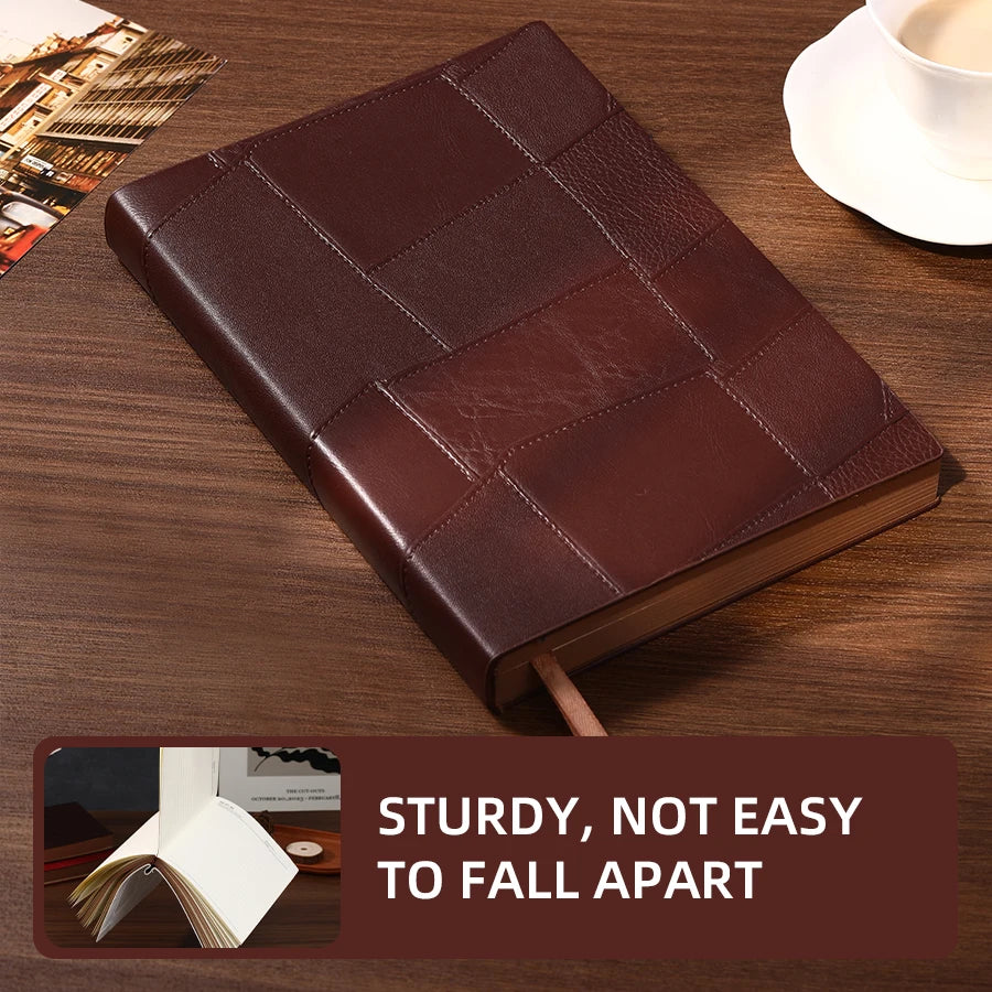 A5 soft cover PU notebook, 300 pages, durable, economical, stylish, thick eye protection paper notebook