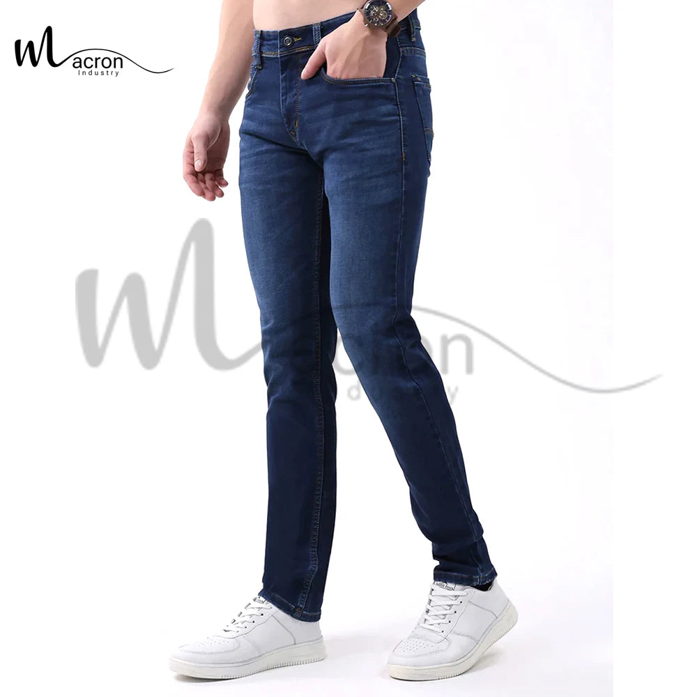 Good Supplier New Unique Design Lightweight Breathable With Own Logo In Different Color For Men Straight Mid-Rise Denim Pants