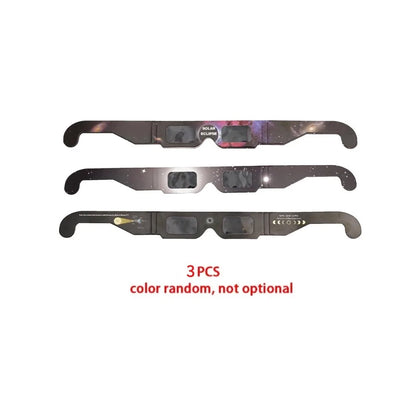 1-100pcs Paper Solar Eclipse Glasses Anti-uv Viewing Glasses Safe Shades Observation Solar Glasses Protect Eyes Random Color