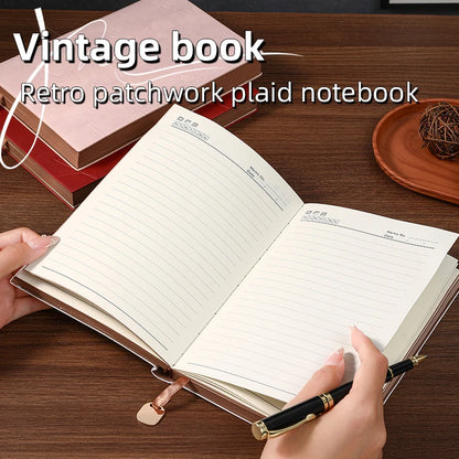A5 soft cover PU notebook, 300 pages, durable, economical, stylish, thick eye protection paper notebook