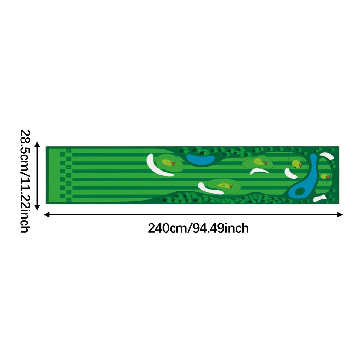 Golf Putting Indoor Golf Hitting Mat Green Mat Golf Practice Training Aid Equipment for Home Outdoor Backyard Golf Practice