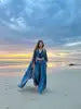 Handmade Casual Summer BOHO Harem Wide Leg Pants Gypsy Yoga Belly Dance Art Pallazo Wrap Sarong Tie Dye High Elastic Waist