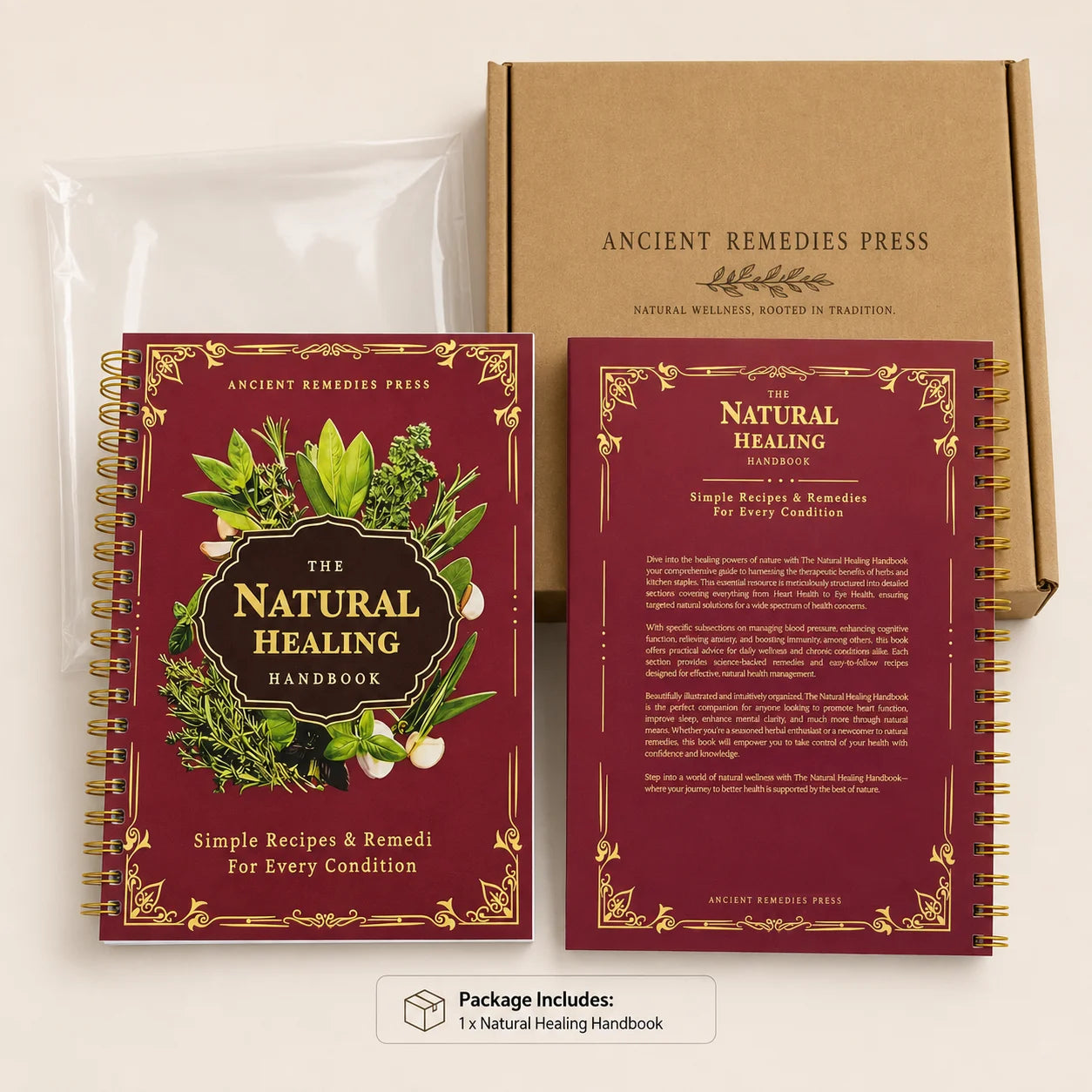The Natural Healing Handbook: Herbal Remedies & Simple Recipes for Everyday Wellness