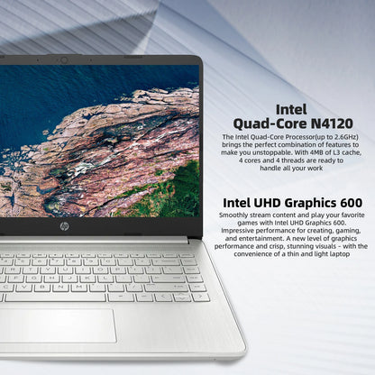 HP 14" Business Laptop,Intel Celeron N4120,4GB RAM, 128GB eMMC,1 Year Office 365,Windows 11 Home