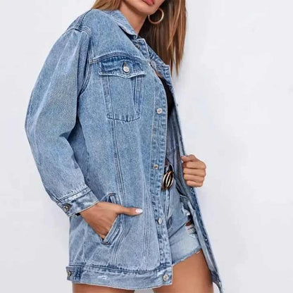 Best New Fashion Pakistan Manufacturer Plus Size Custom Design Printed Denim Button Women Jeans Jackets High Quality Vintage