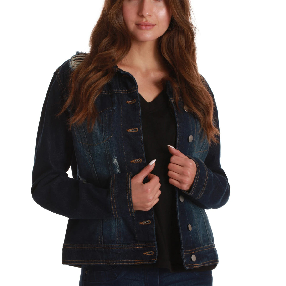 High Premium High Quality Custom Women's Denim Jacket Button Detail Vintage Style Sweet Design OEM Services