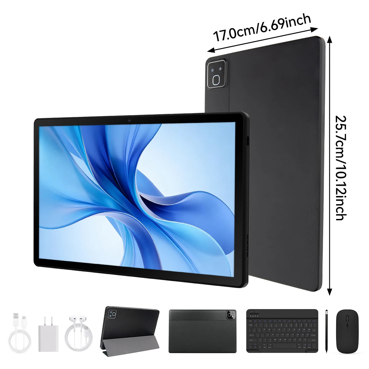 11 Inch Tablet PC K6ProL A333 Processor Android 16 32GB(3+29GB) RAM 256GB ROM 1280*800 IPS HD 7800mAh WiFi6 Gemini AI Widevine L1 With Keyboard Mouse Stylus Earphone Case US Local Warehouse
