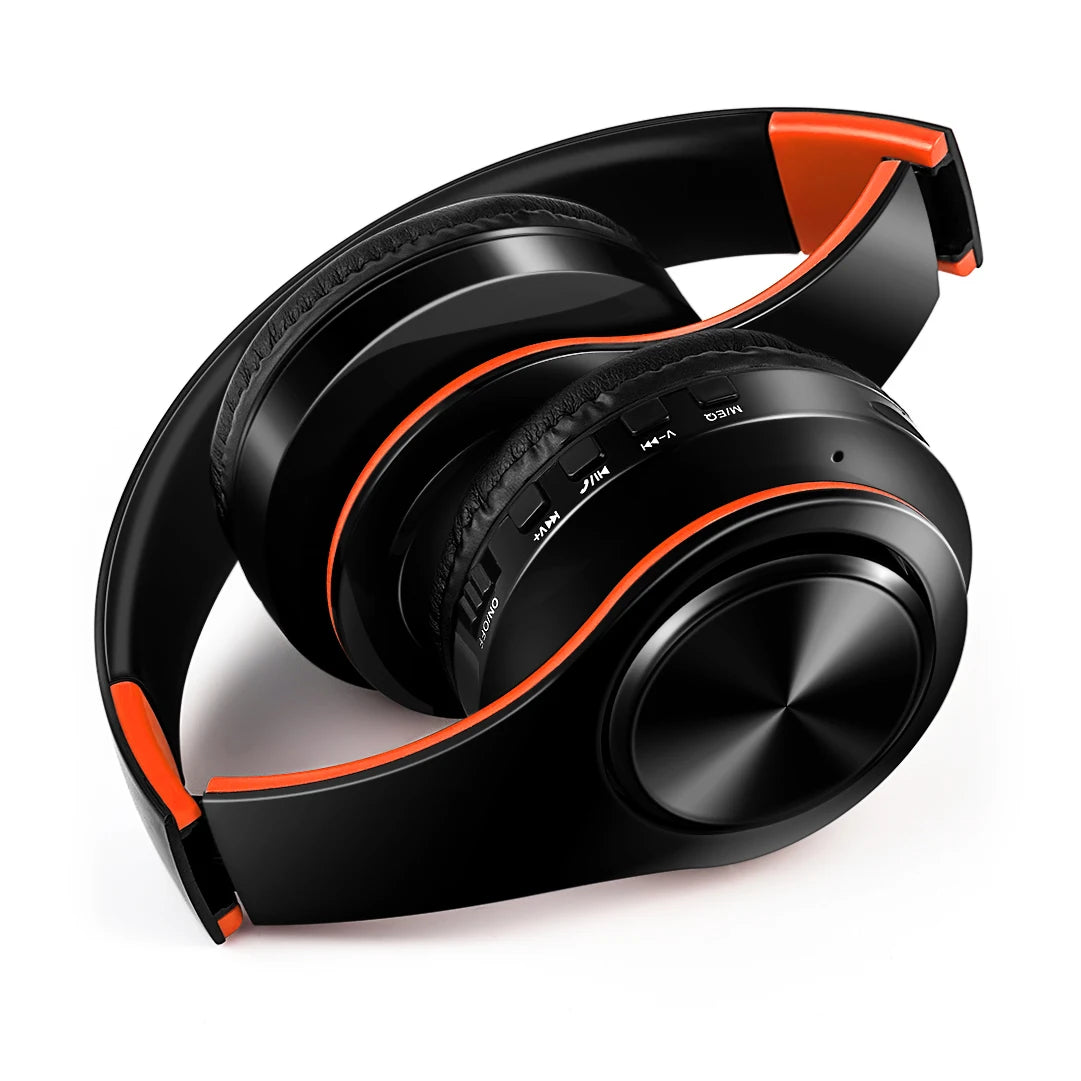 Stereo Wireless Headphones Bluetooth Headset with Mic SD Card Slot for Girls - Samsung Sport Style - 20 Hours Playtime