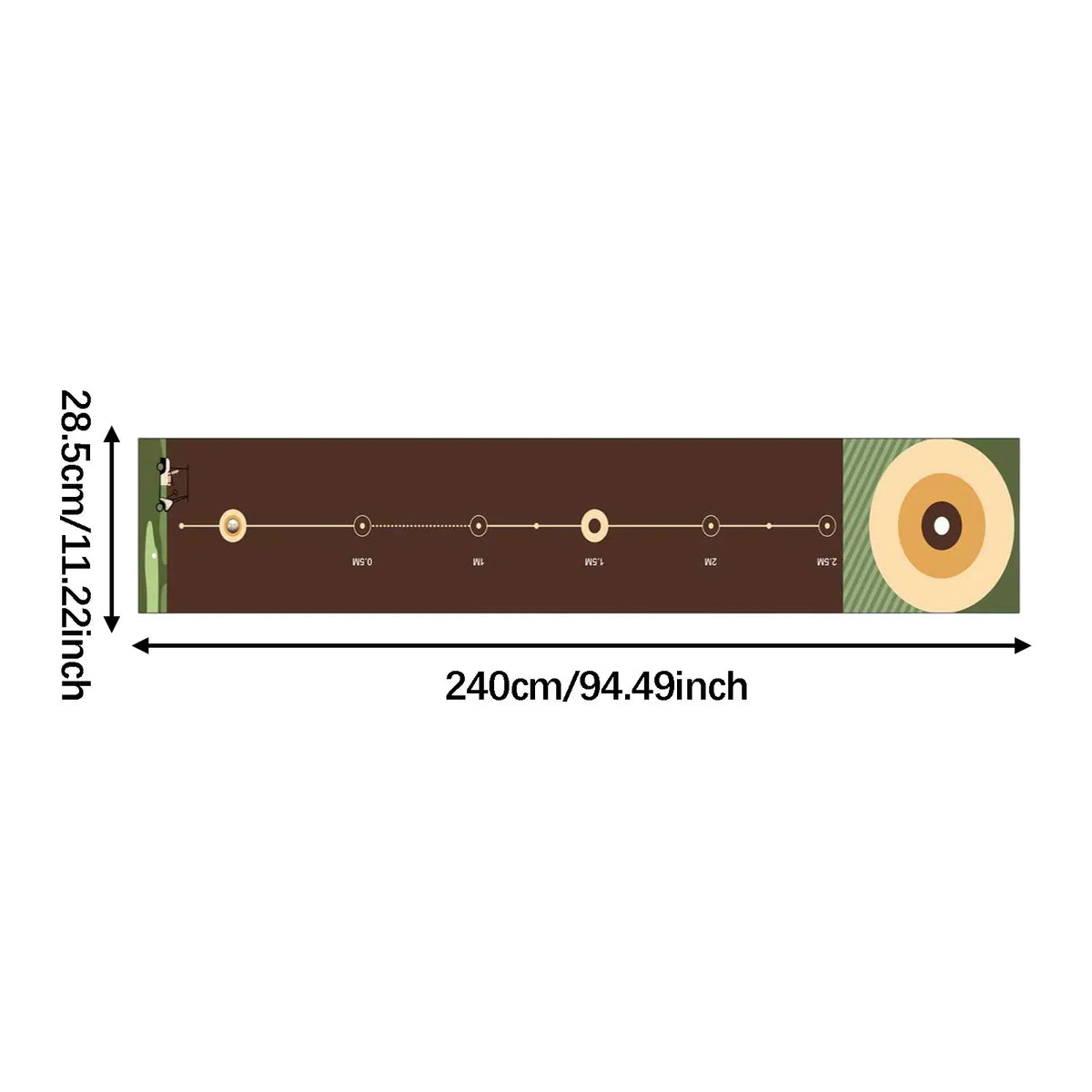Golf Putting Indoor Golf Hitting Mat Green Mat Golf Practice Training Aid Equipment for Home Outdoor Backyard Golf Practice